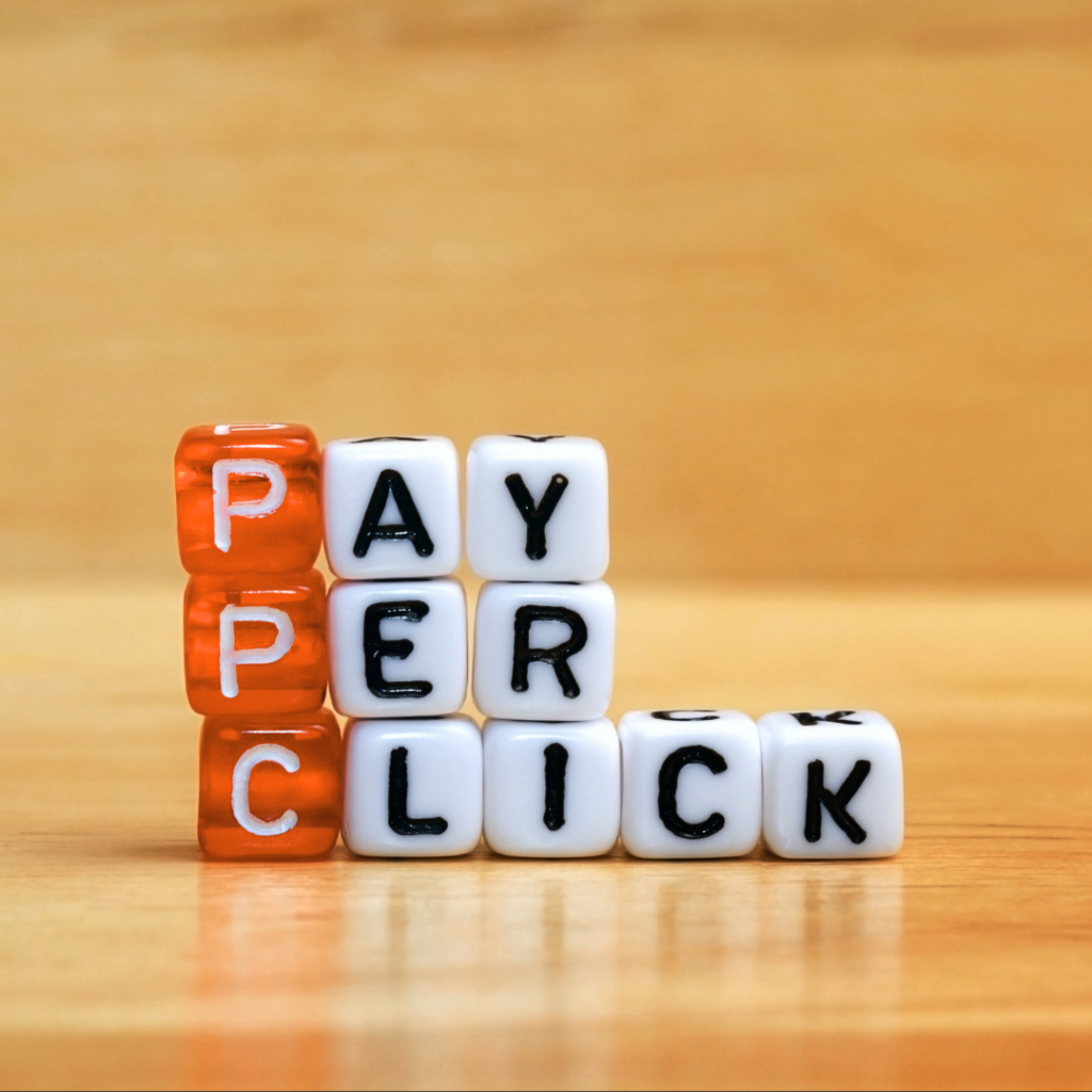 Keywords displaying high conversion rates and ROI for paid ad campaigns represented as pay per click from meta to google ads, facebook to linkedin ads.